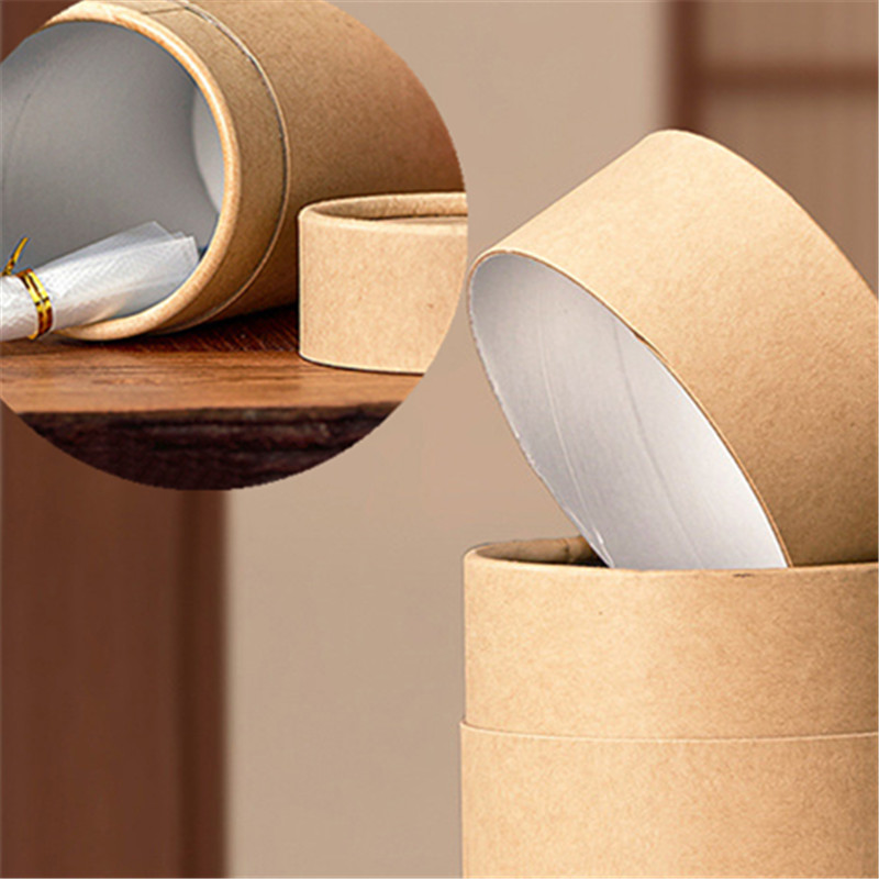 Coffee Tea Containers - 1PCS 새로운 크래프트 종이 튜브 라운드