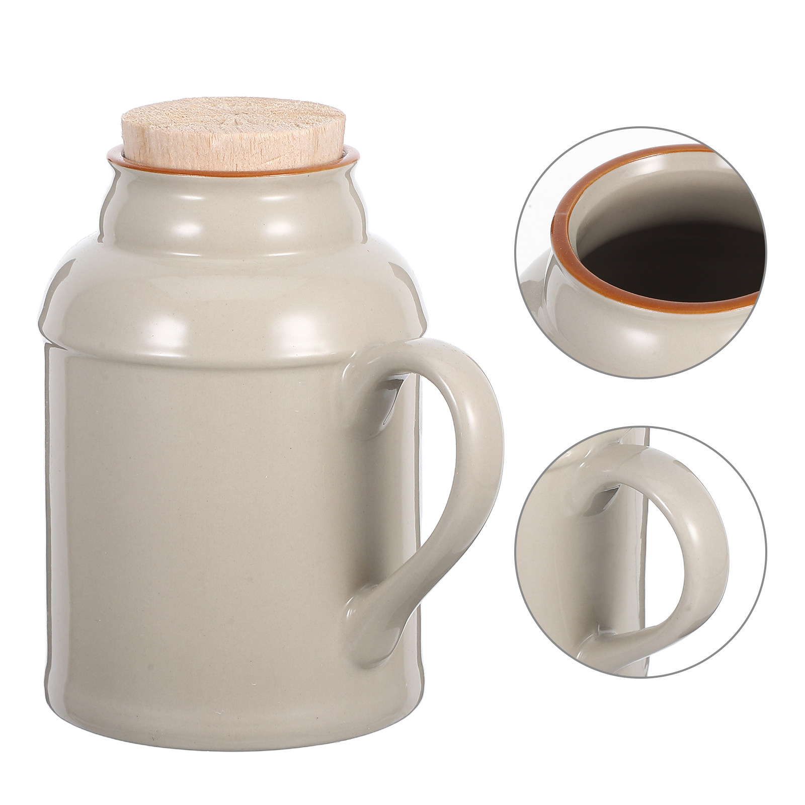 Coffee Tea Containers - 장식용 빈티지 세라믹 물 주전자(뚜껑 포함)