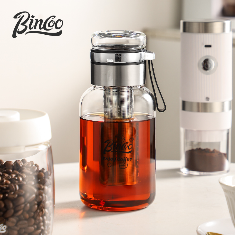 Coffee And Tea Glass - Bincoo 투명 커피 컵, 긴 필터,