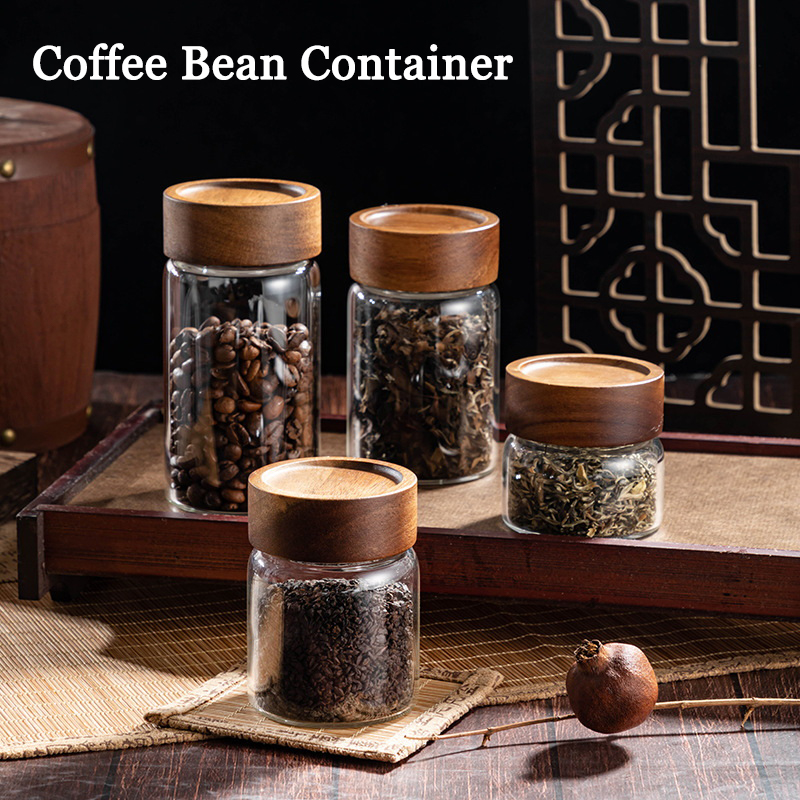 Coffee Tea Beans - 커피 원두 보관 용기 튜브 디스플레이
