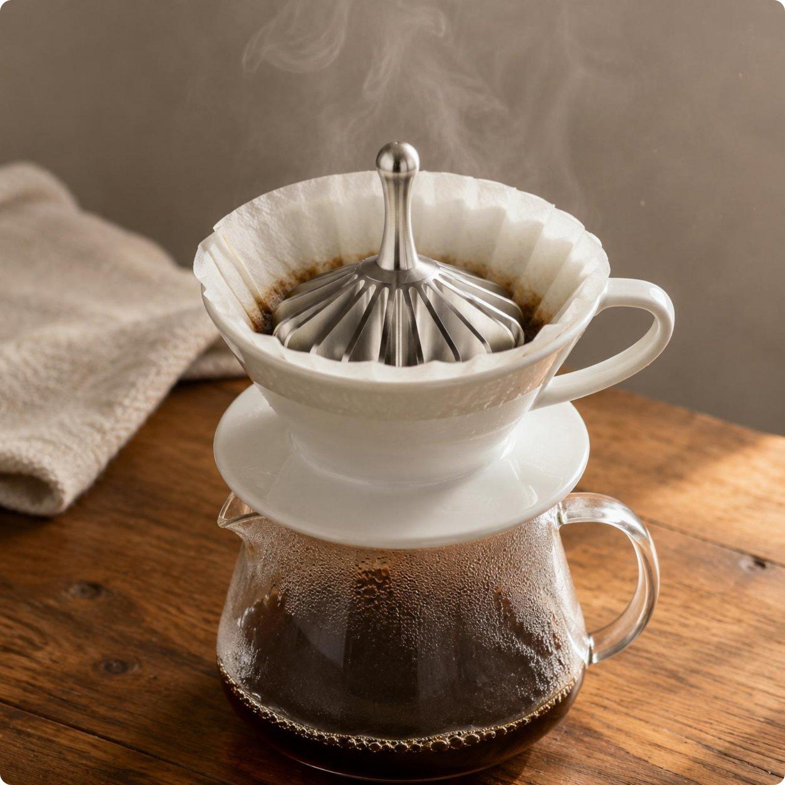 Coffee Dripper V60 - 내열성 커피 종이 프레스 수동 브루