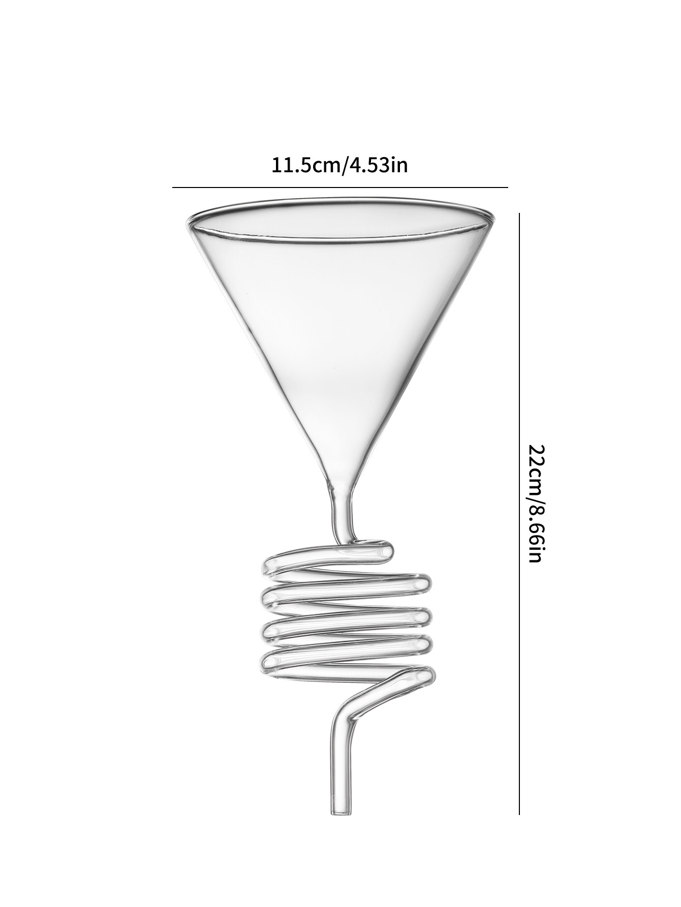 Coffee Dripper V60 - 스파이럴 쿨링 커피 드리퍼 인스 스타일