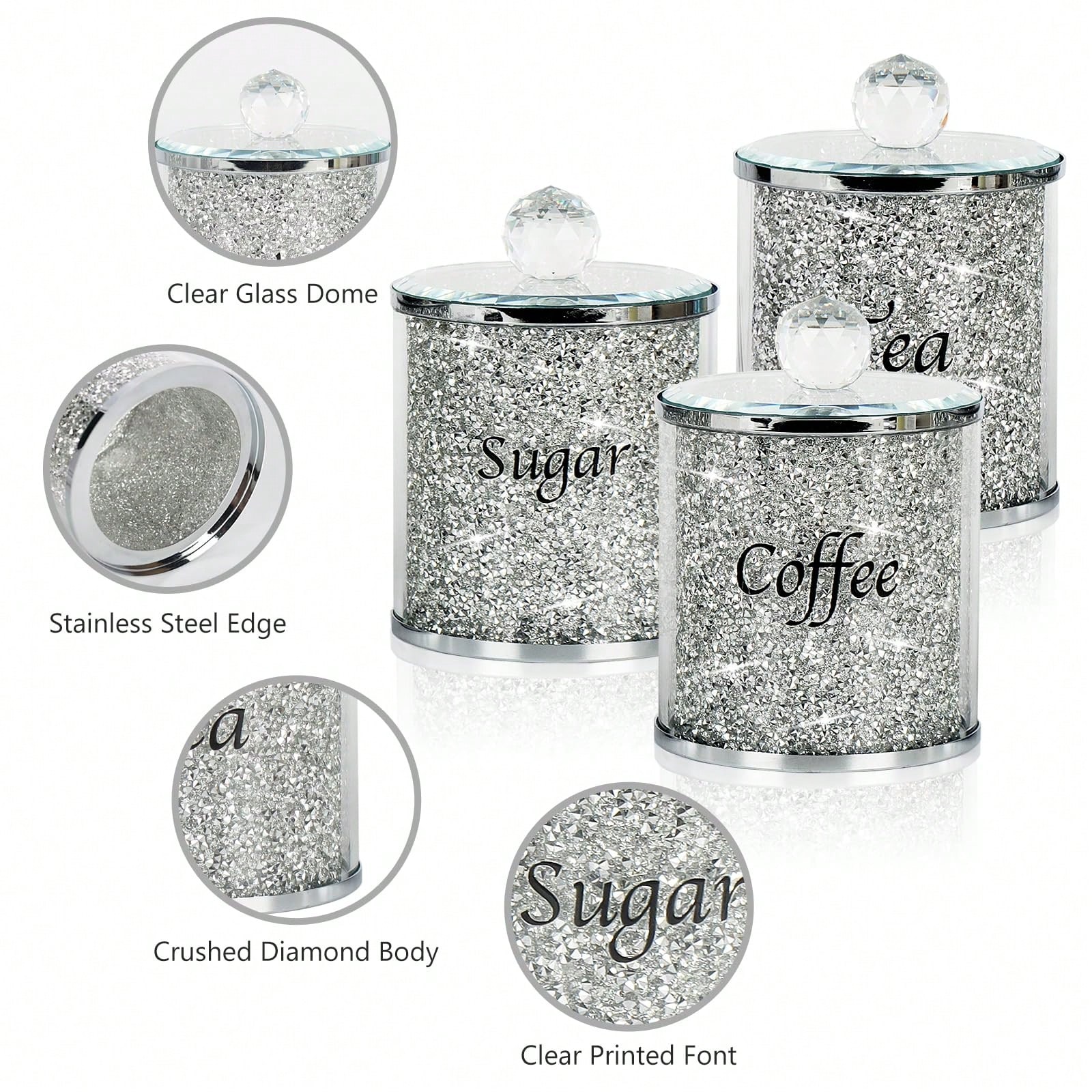 Coffee Tea Containers - 커피 설탕 차 보관 용기 세트