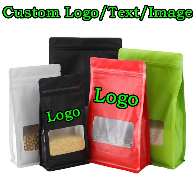 Coffee Tea And Cocoa - 100PCS 알루미늄 호일 지퍼락 창문형 포장
