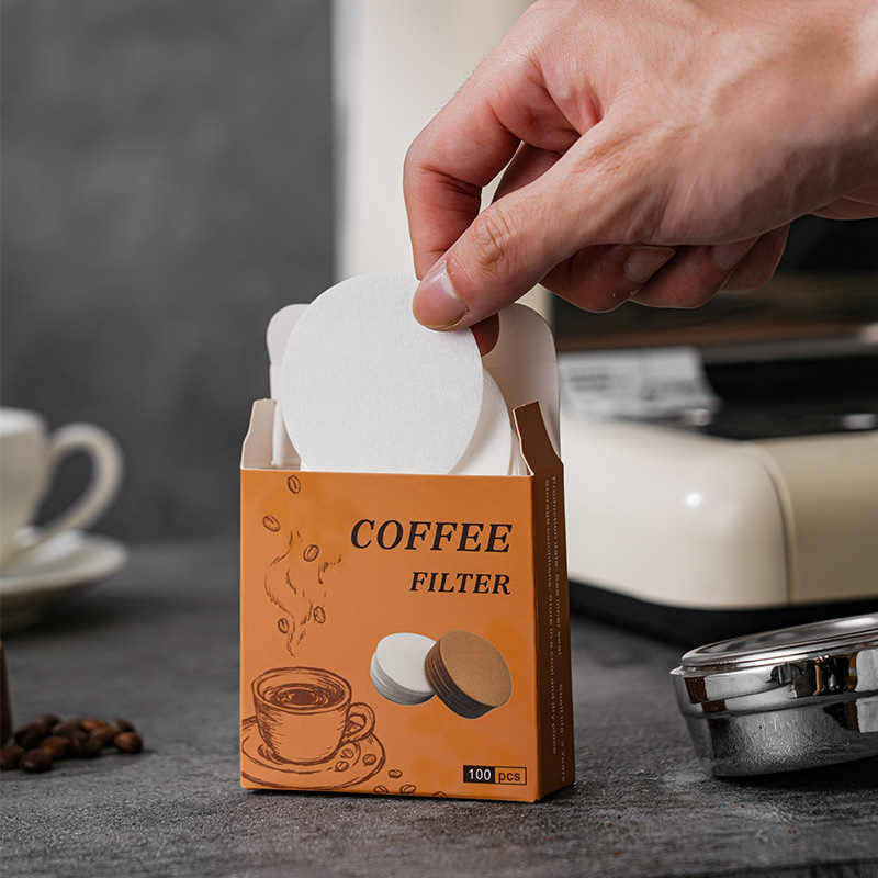 Coffee Dripper V60 - 100Pcs 라운드 커피 필터 종이 세트