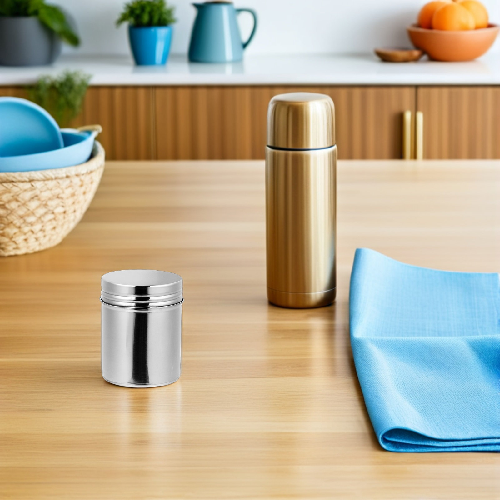Coffee Tea Containers - 2Pcs 스테인레스 스틸 용기 304 식품