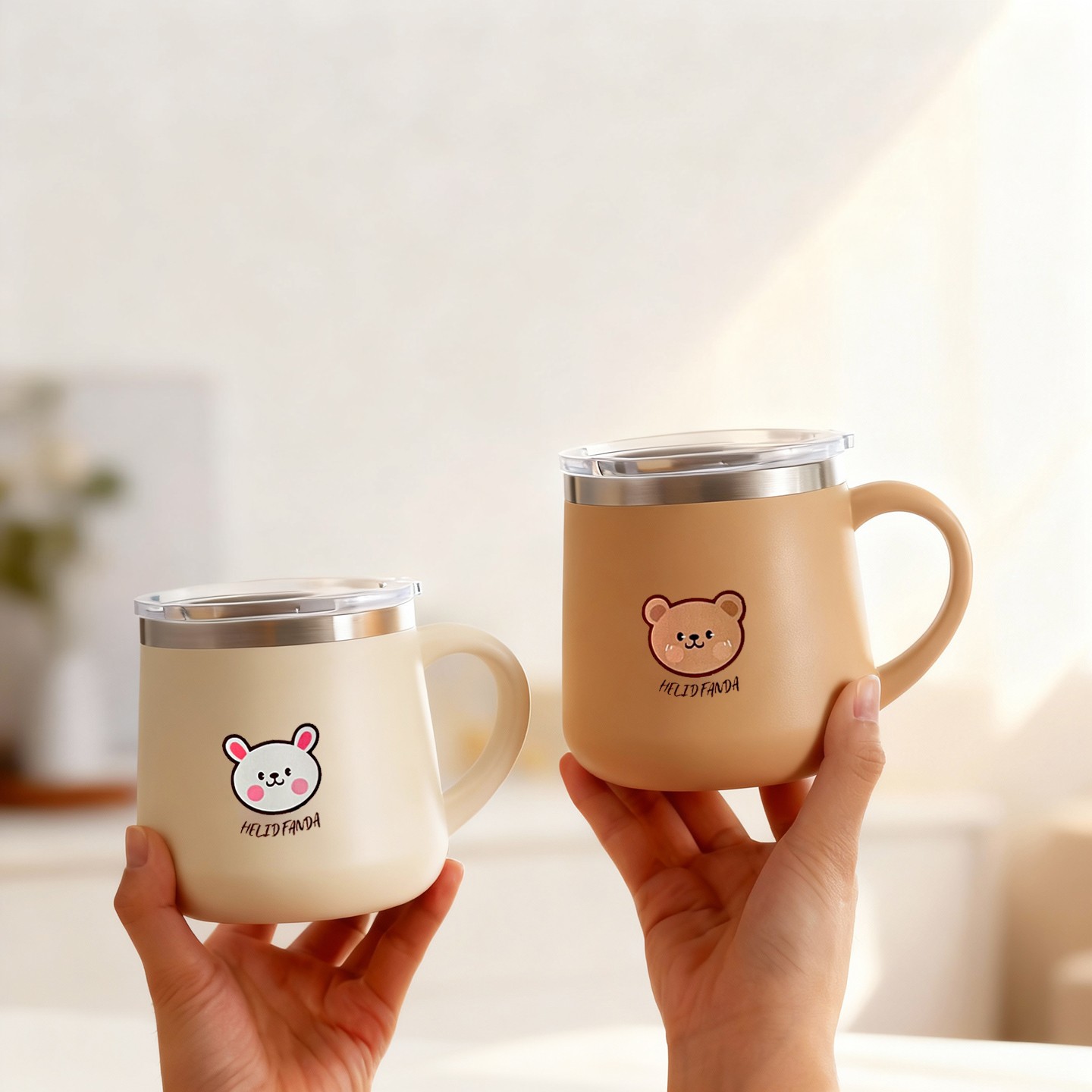 Double Wall Mug - 430ML 만화 캐릭터 316 스테인리스 스틸