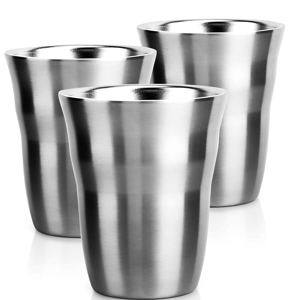 Double Wall Mug - 2/3 팩 금속 컵 8 OZ