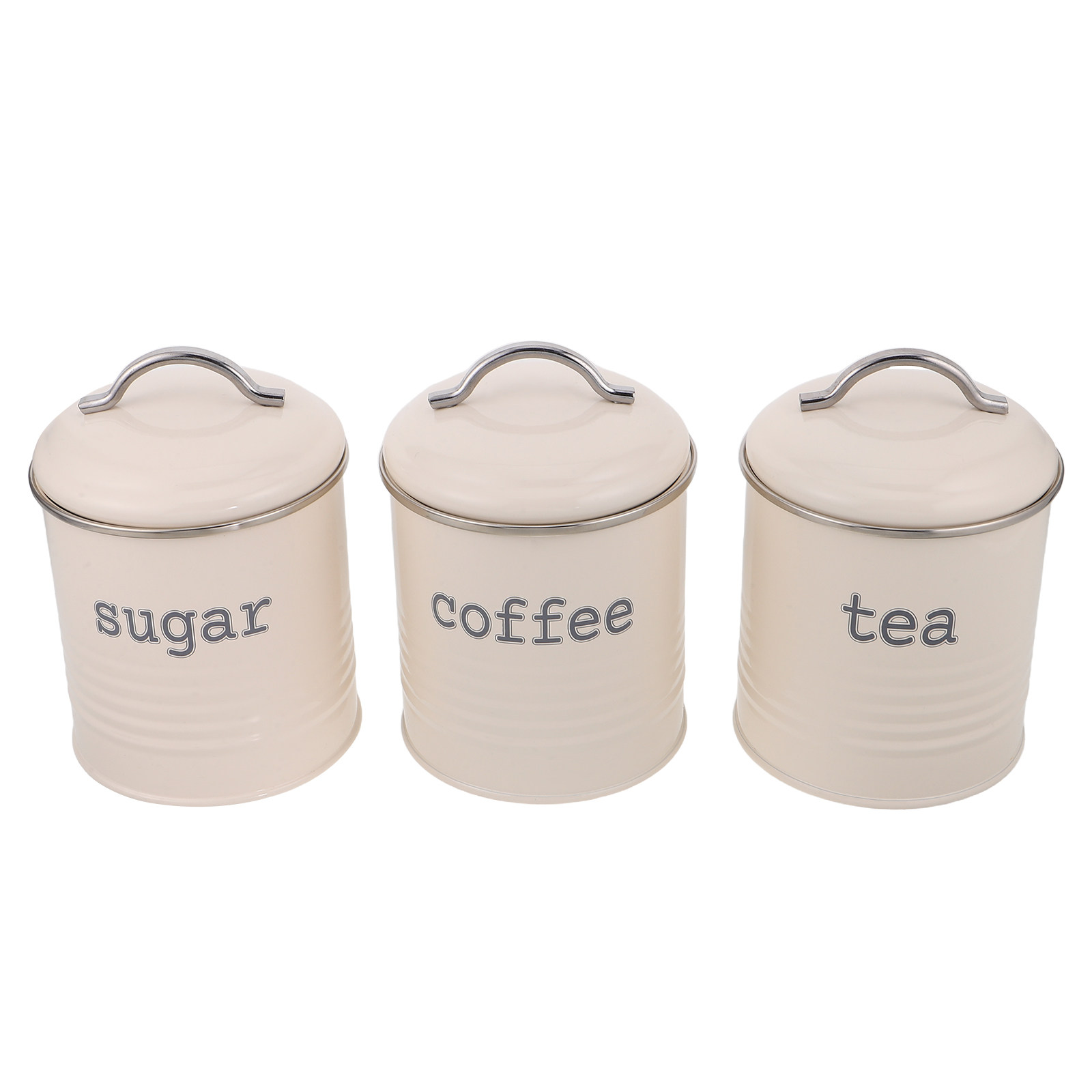 Coffee Tea Beans - 3개 세트 밀폐형 커피 원두 보관
