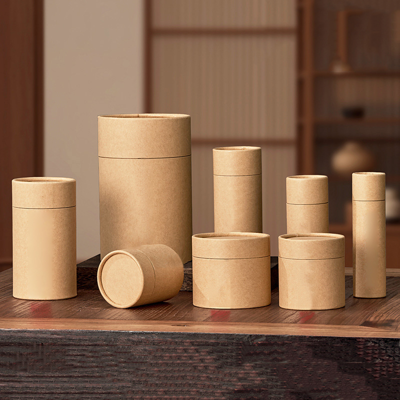 1PCS 새로운 크래프트 종이 튜브 라운드 에센셜 오일 - Coffee Tea Containers 리뷰 및 가격