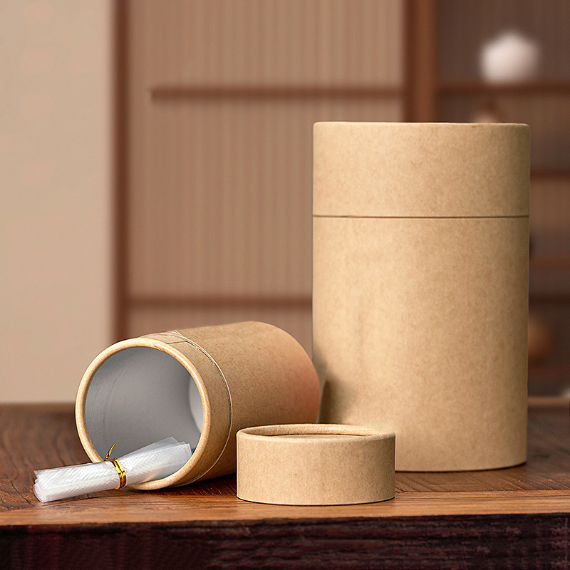1PCS 새로운 크래프트 종이 튜브 라운드 에센셜 오일 - Coffee Tea Containers 리뷰 및 가격