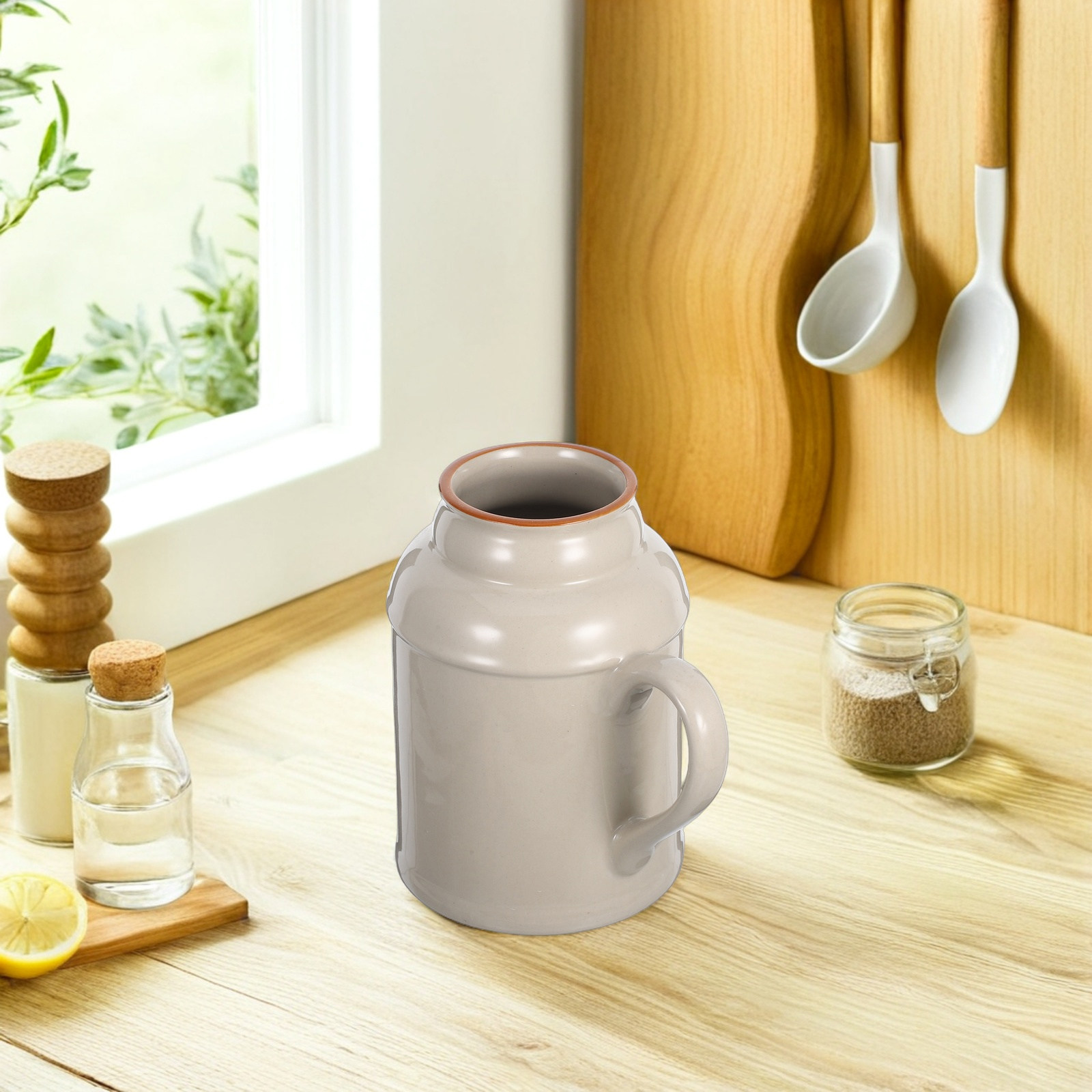 장식용 빈티지 세라믹 물 주전자(뚜껑 포함) 레트로 주 - Coffee Tea Containers 리뷰 및 가격