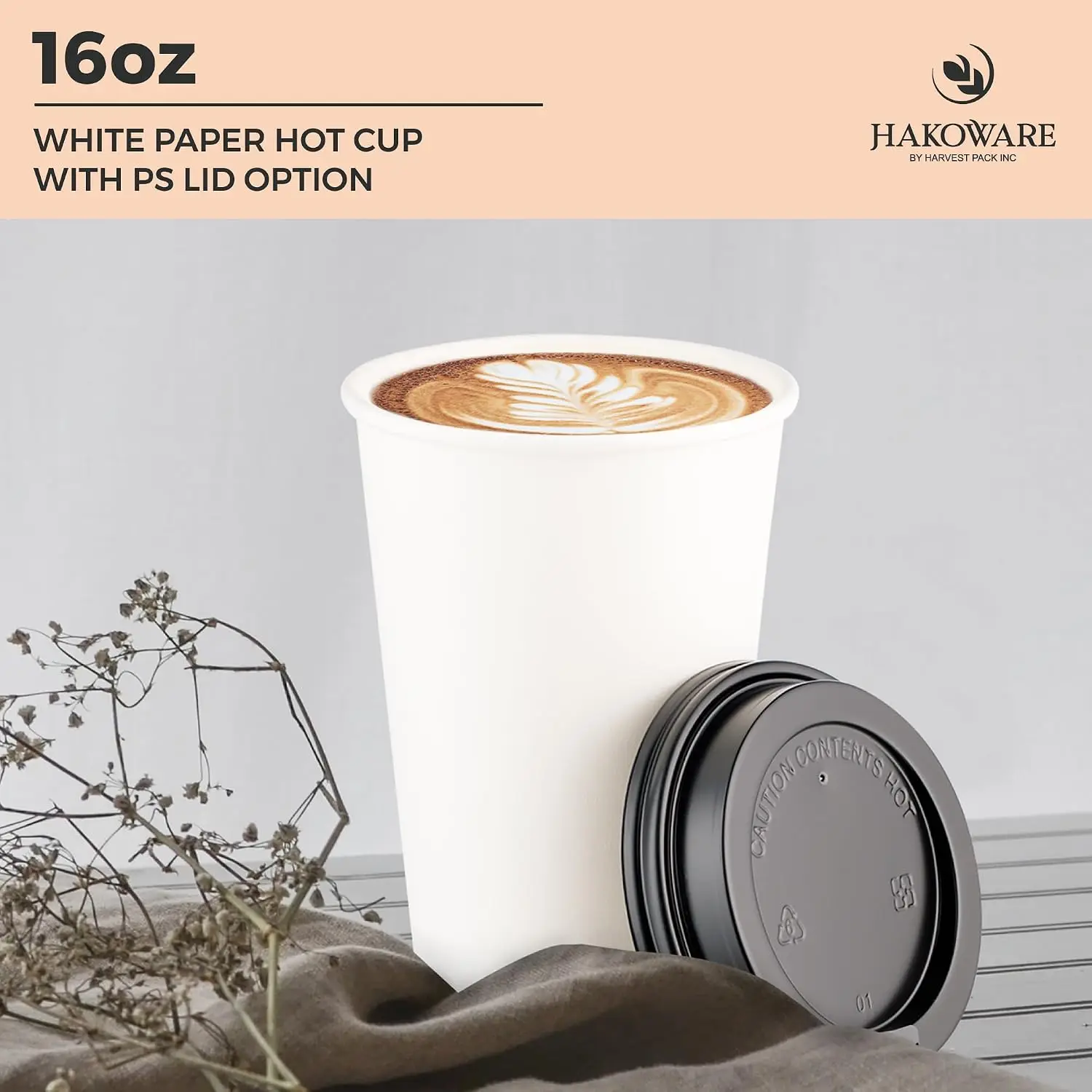 [1000세트] 하베스트 팩 16온스 화이트 싱글 월  - Coffee Tea And Cocoa 리뷰 및 가격