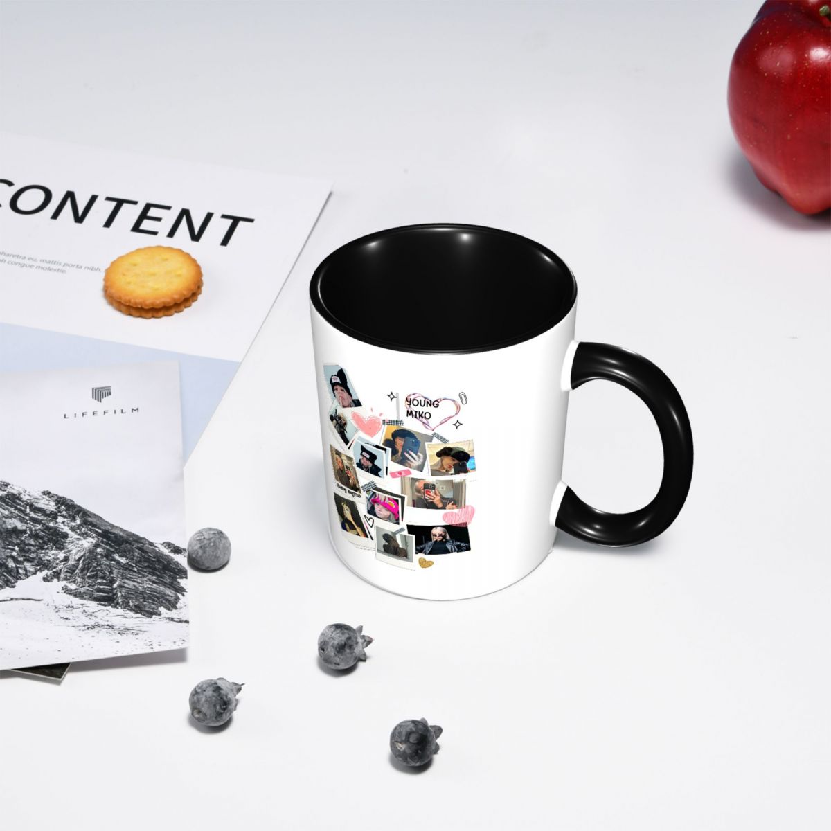 젊은 미코의 콜라주 재미있는 세라믹 커피잔 차 머그잔  - Young Tea Coffee 리뷰 및 가격