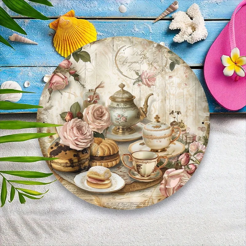 빈티지 빅토리아풍 티룸 및 베이커리 알루미늄 간판 -  - Coffee Tea Library 리뷰 및 가격