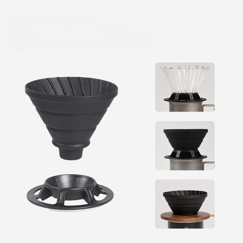 휴대용 접이식 실리콘 커피 필터 머그 재사용 가능 커피 - Coffee Dripper V60 리뷰 및 가격