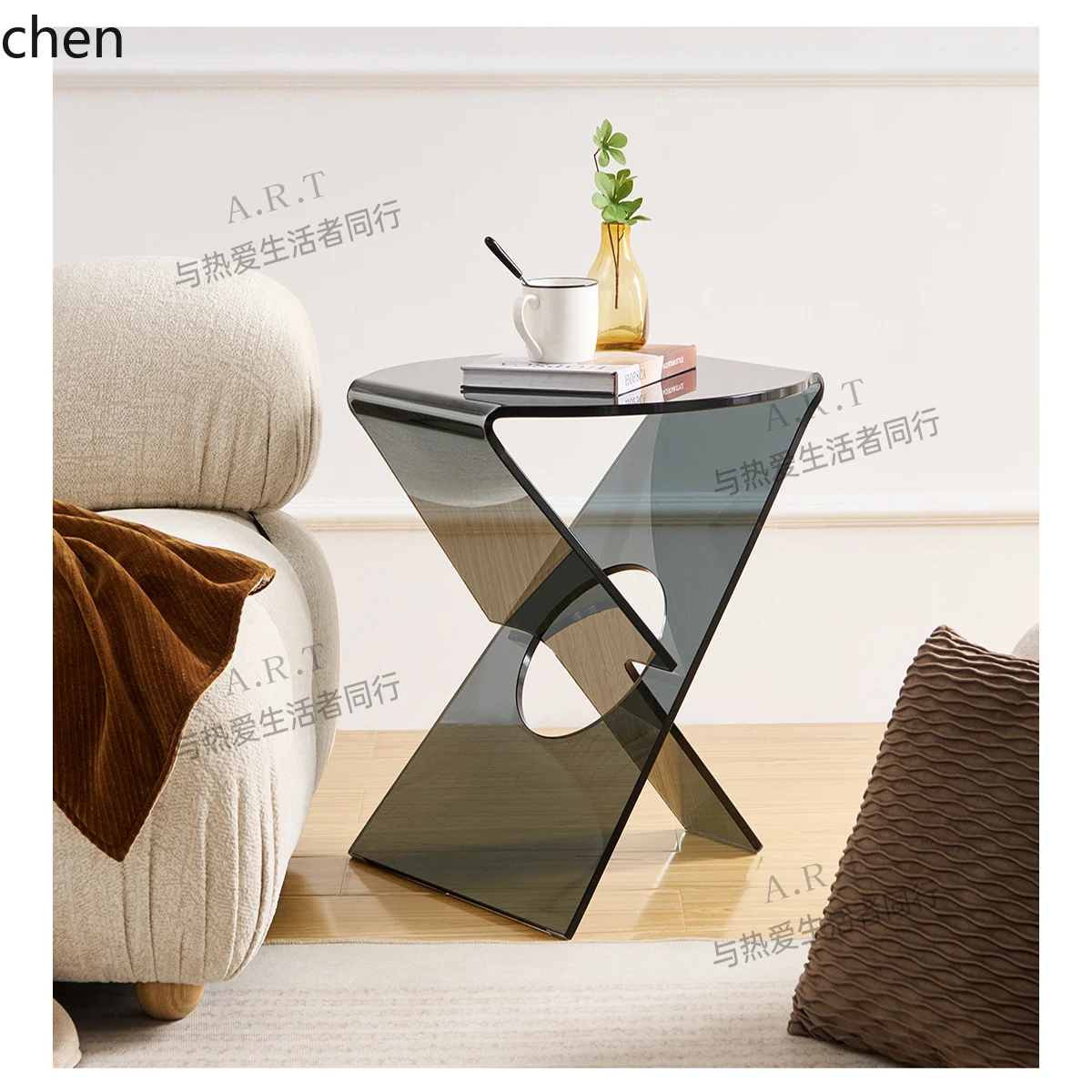 W5.19 창의적인 유리 커피 테이블 모던 심플 아티스 - Coffee And Tea Glass 리뷰 및 가격