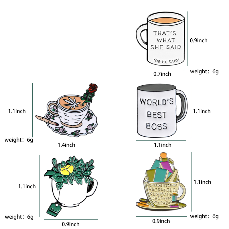 커피나 차 좀 드실래요 에나멜 핀 배지 커스텀 컵 머그 - Coffee Like Tea Bags 리뷰 및 가격
