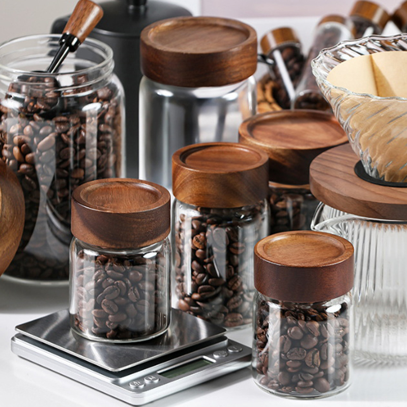 커피 원두 보관 용기 튜브 디스플레이 랙 차 병 유리  - Coffee Tea Beans 리뷰 및 가격