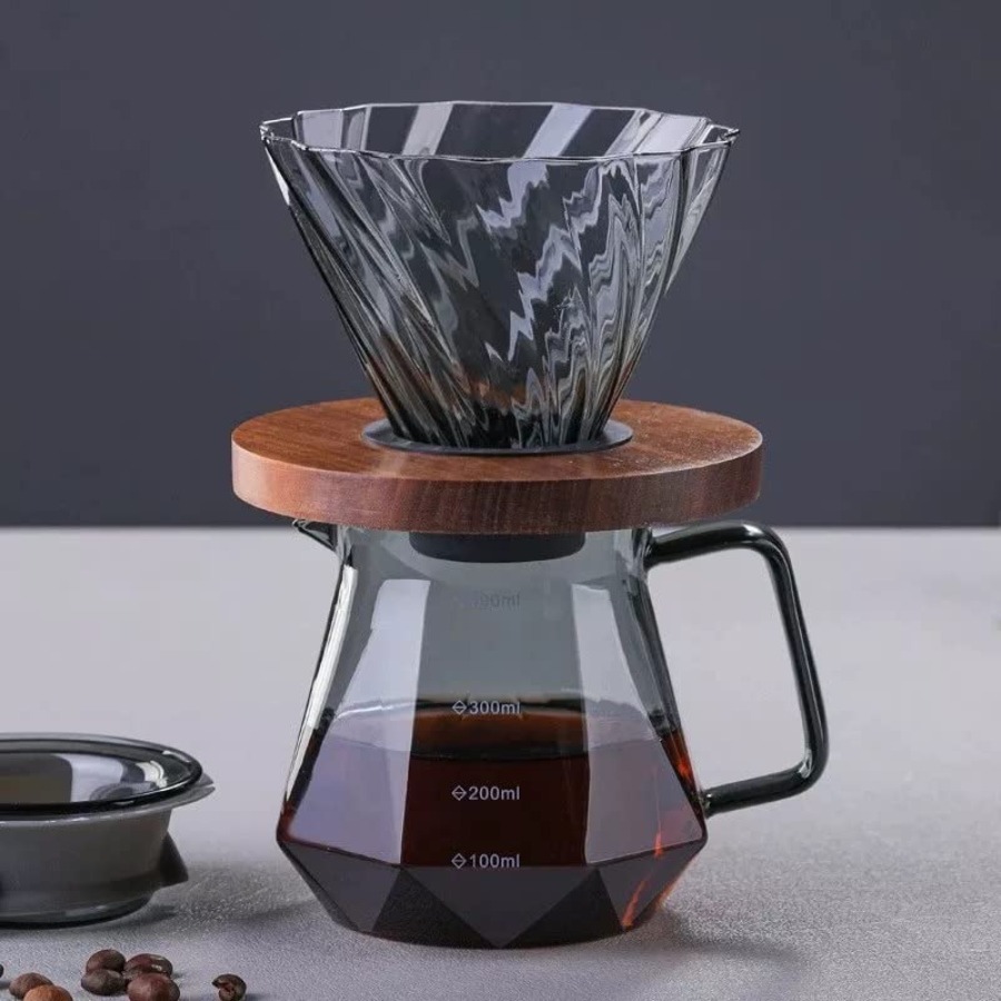 카페시토 푸어 오버 커피 메이커 세트 20온스 유리 카 - Coffee Dripper V60 리뷰 및 가격