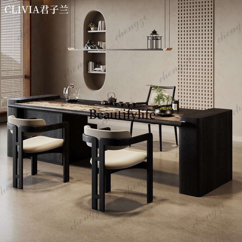 F181 티테이블 발코니 커피 테이블 거실용 원목 석판 - Young Tea Coffee 리뷰 및 가격