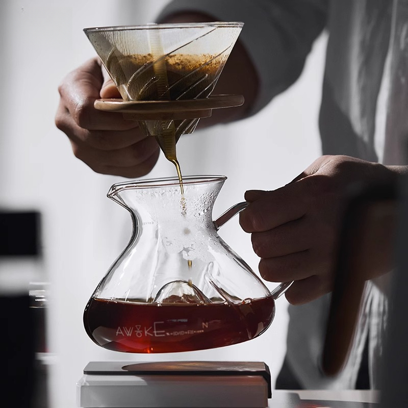 푸어오버 커피 메이커 유리 커피 서버 V60 드리퍼 필 - Coffee Dripper V60 리뷰 및 가격