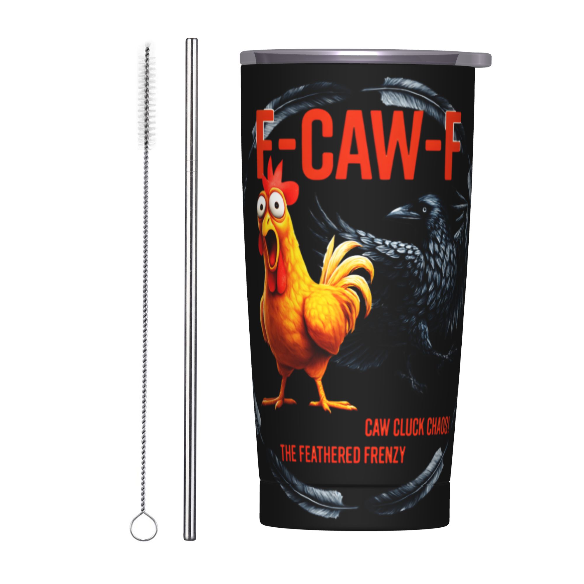 F-Caw-F 치킨 FCAWF 보온 텀블러 (빨대 및  - Double Wall Mug 리뷰 및 가격