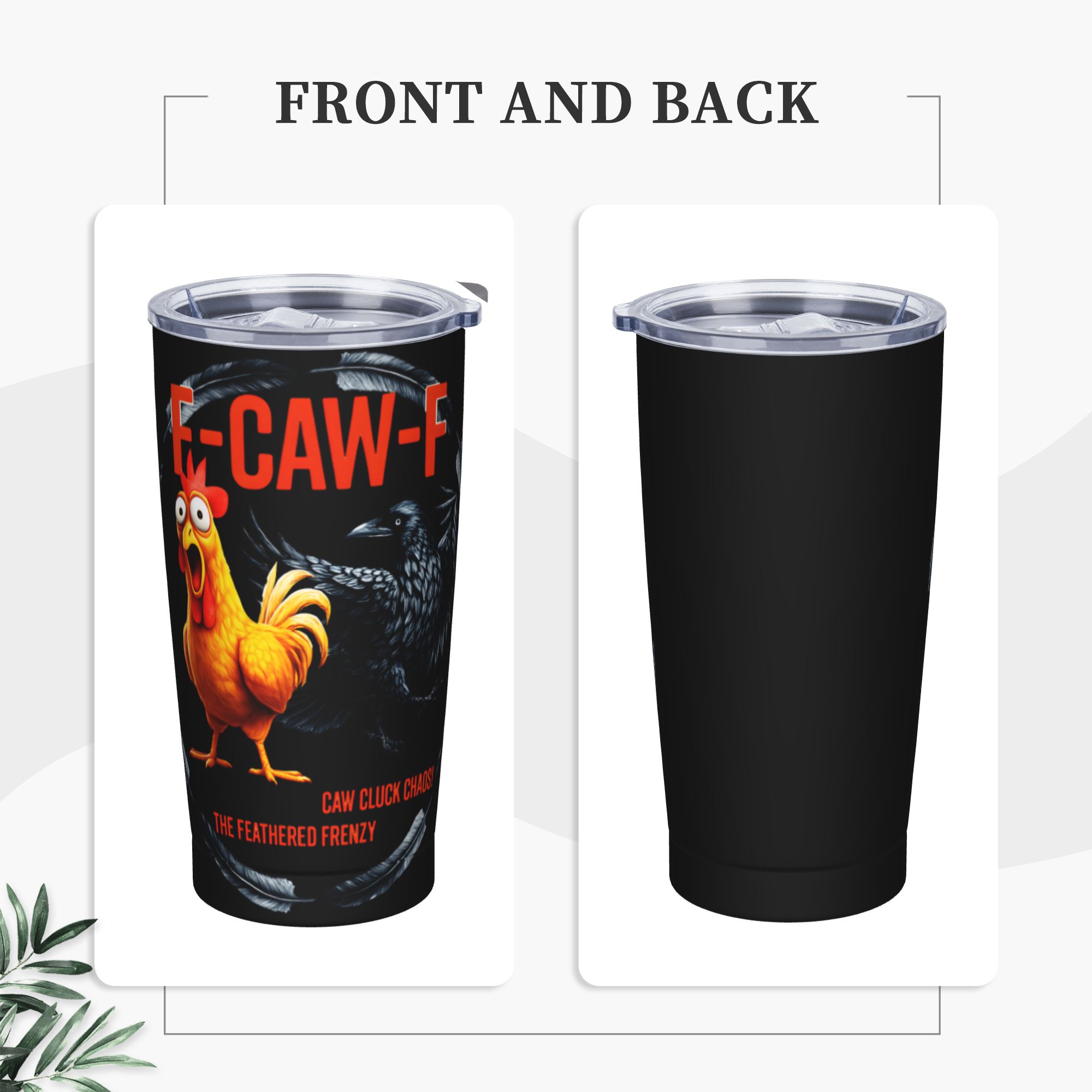 F-Caw-F 치킨 FCAWF 보온 텀블러 (빨대 및  - Double Wall Mug 리뷰 및 가격
