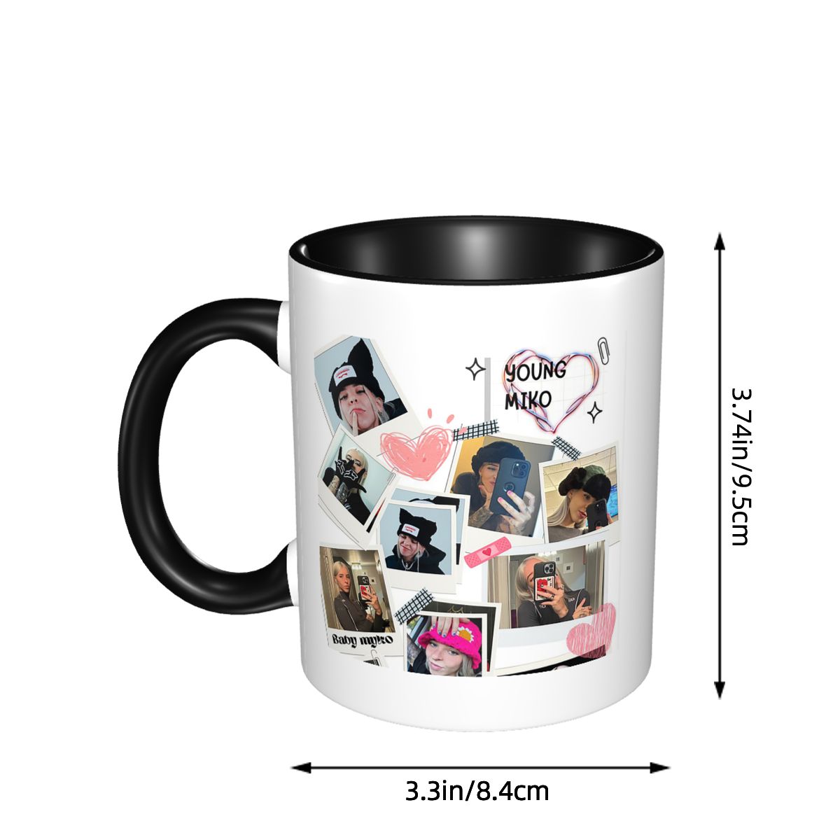 젊은 미코의 콜라주 재미있는 세라믹 커피잔 차 머그잔  - Young Tea Coffee 리뷰 및 가격