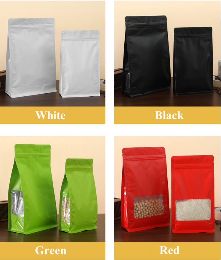 100PCS 알루미늄 호일 지퍼락 창문형 포장 백 DI - Coffee Tea And Cocoa 리뷰 및 가격