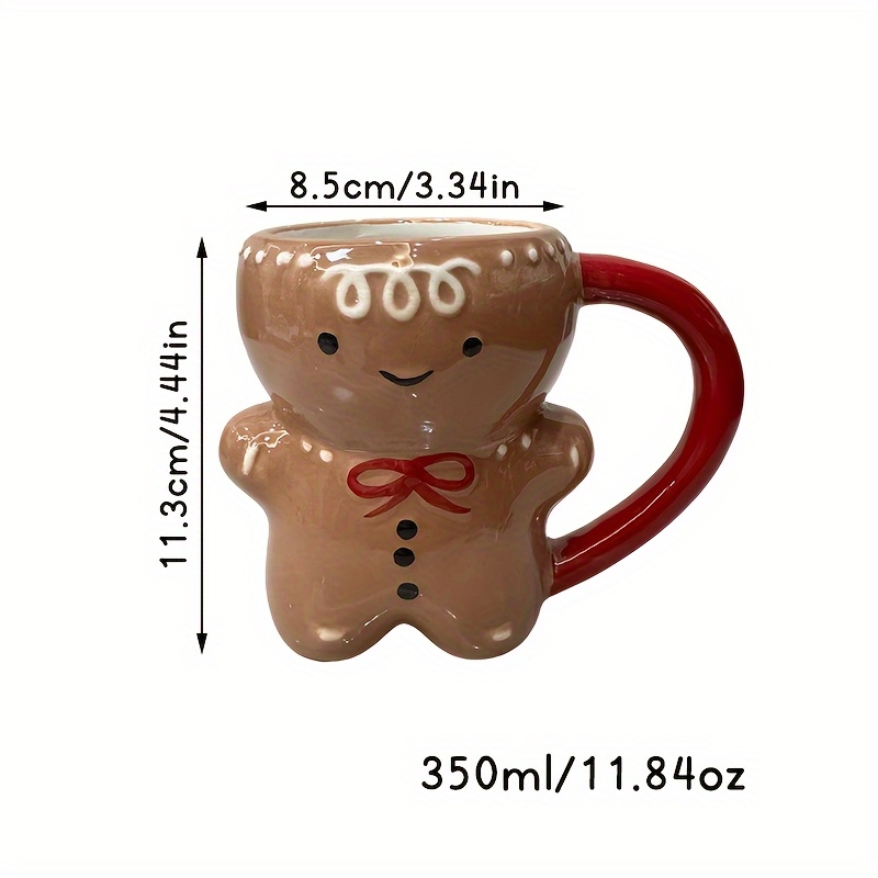 진저브레드맨 세라믹 머그컵, 크리스마스 커피잔, 코코아 - Coffee Tea And Cocoa 리뷰 및 가격
