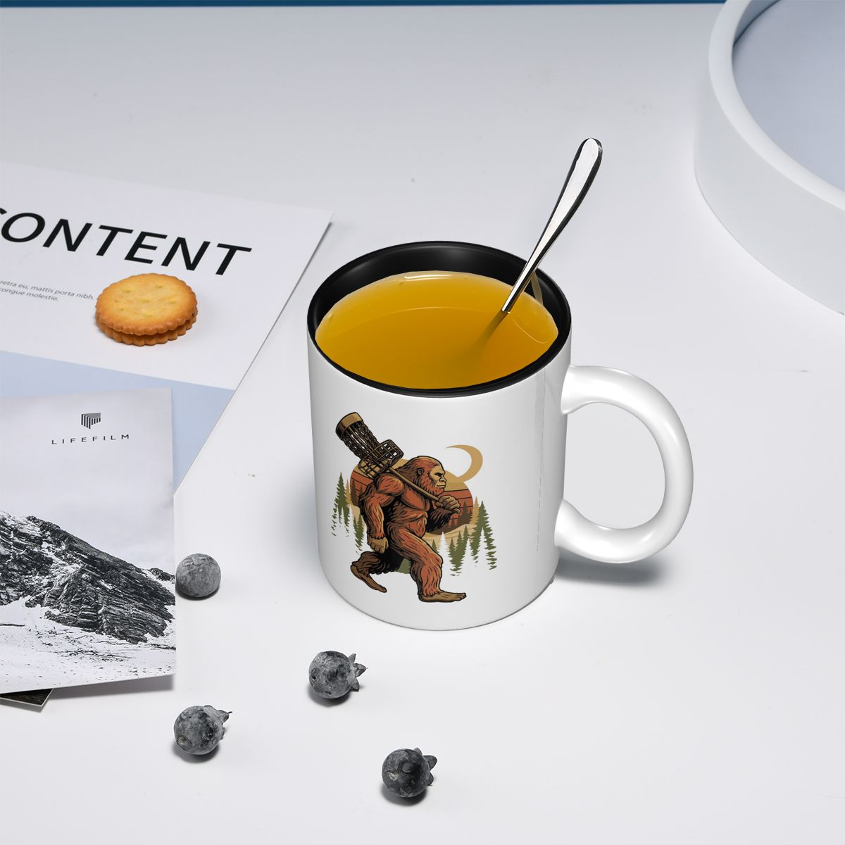 빅풋 디스크 골프 바스켓 워커 재미있는 디스크 골퍼 머 - Coffee Tea Gift Basket 리뷰 및 가격