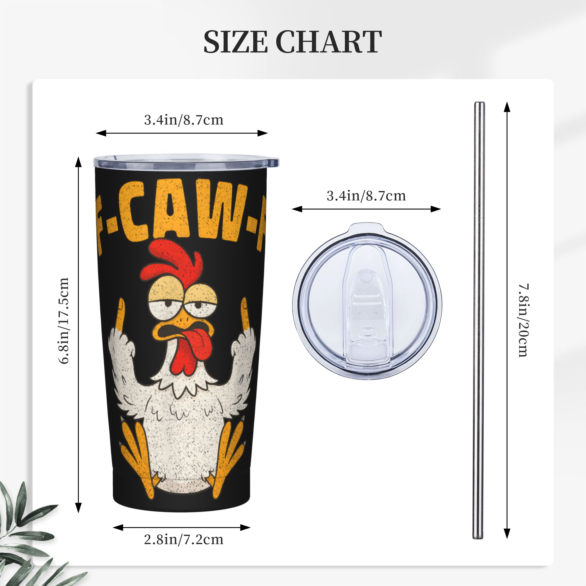 재미있는 F-Caw-F 치킨 FCAWF 텀블러 진공 단 - Double Wall Mug 리뷰 및 가격