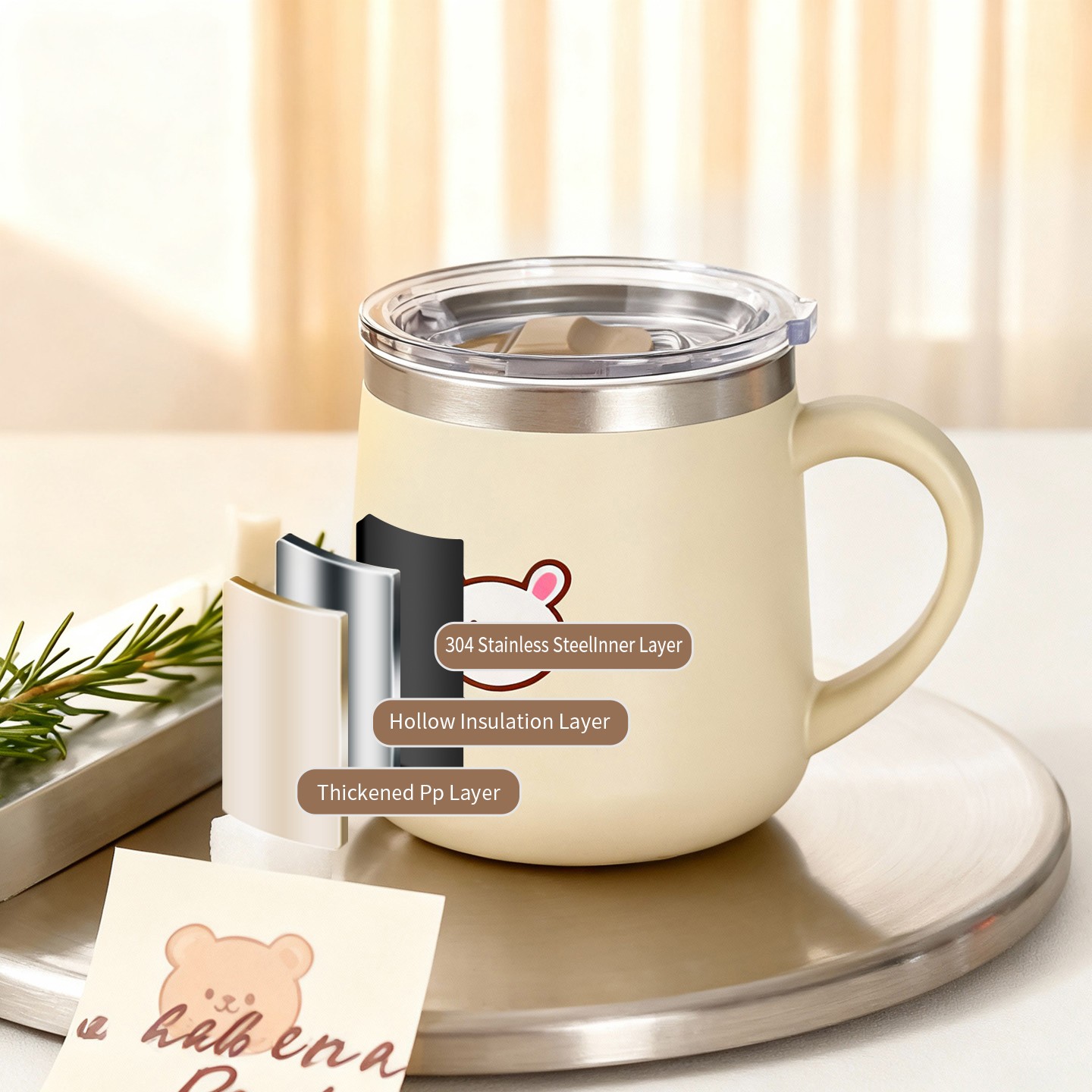 430ML 만화 캐릭터 316 스테인리스 스틸 커피컵  - Double Wall Mug 리뷰 및 가격