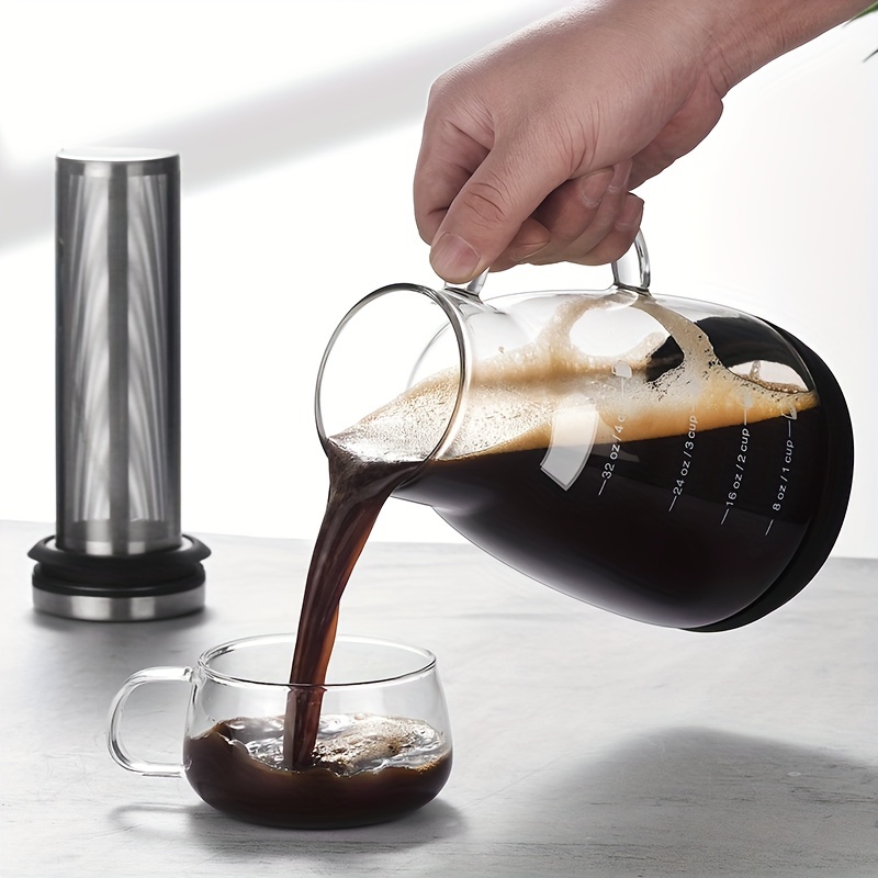 24온스 클래식 유리 콜드브루 커피 피처, 수동 푸어오 - Coffee And Tea Glass 리뷰 및 가격