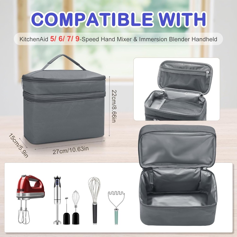 키친에이드용 핸드믹서 케이스 - 믹서 스틱 부품 보관  - Kitchenaid Mixer Hand Mixer 리뷰 및 가격