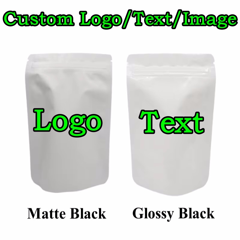 100PCS 스탠드업 무광/유광 흰색 알루미늄 호일 지 - Coffee Tea And Cocoa 리뷰 및 가격