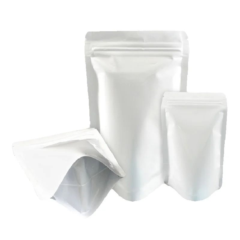 100PCS 스탠드업 무광/유광 흰색 알루미늄 호일 지 - Coffee Tea And Cocoa 리뷰 및 가격