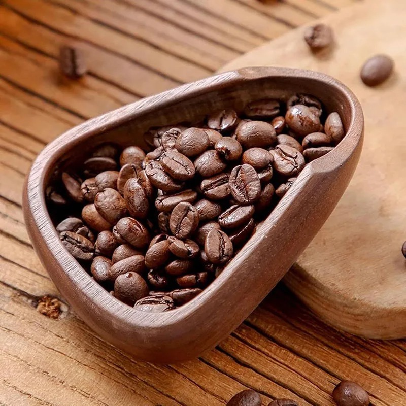 커피 콩 도징 트레이 단단한 나무 호두 콩 삽 스쿠프  - Coffee Tea Beans 리뷰 및 가격