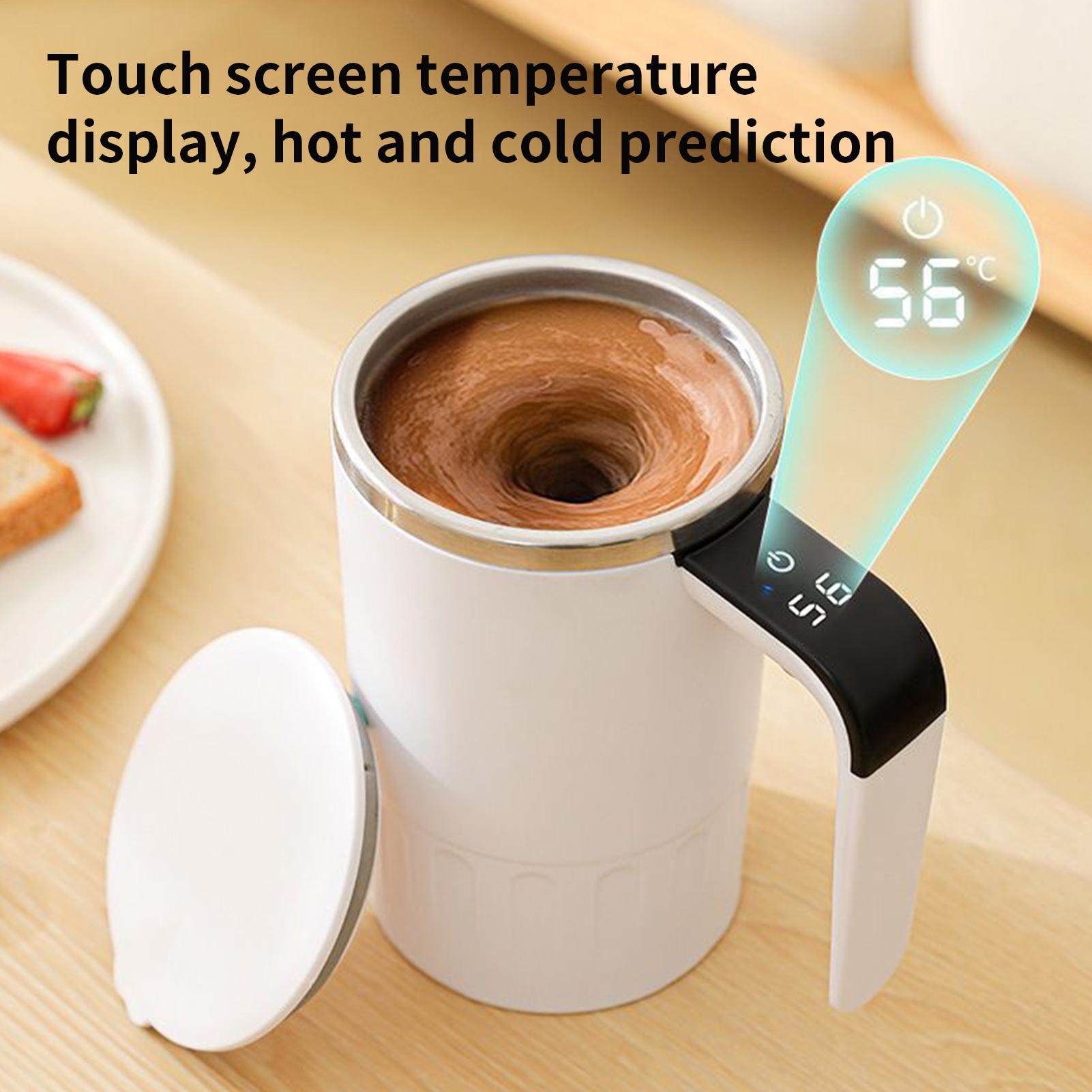 뚜껑이 있는 자동 교반 커피 머그컵 충전식 380ml  - Coffee Tea And Cocoa 리뷰 및 가격